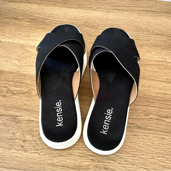 Kensie Platform Slides Sandals Size 7 - Picture 2 of 9